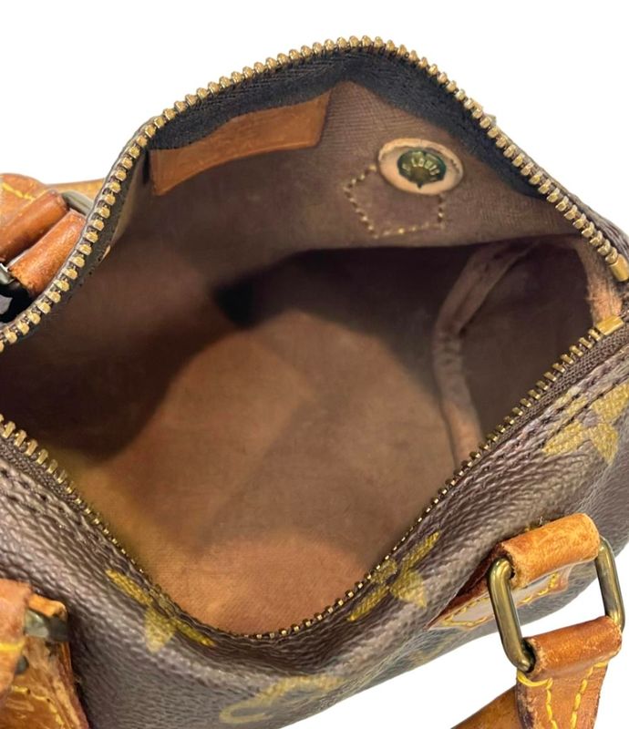 Louis Vuitton 2-Way Shoulder Bag Crossbody Mini Speedy Monogram