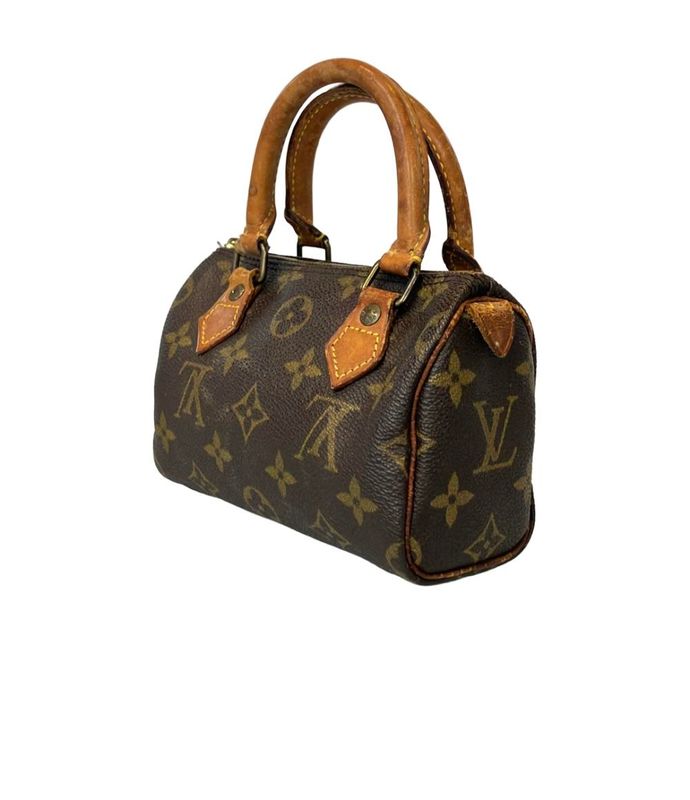 Louis Vuitton 2-Way Shoulder Bag Crossbody Mini Speedy Monogram