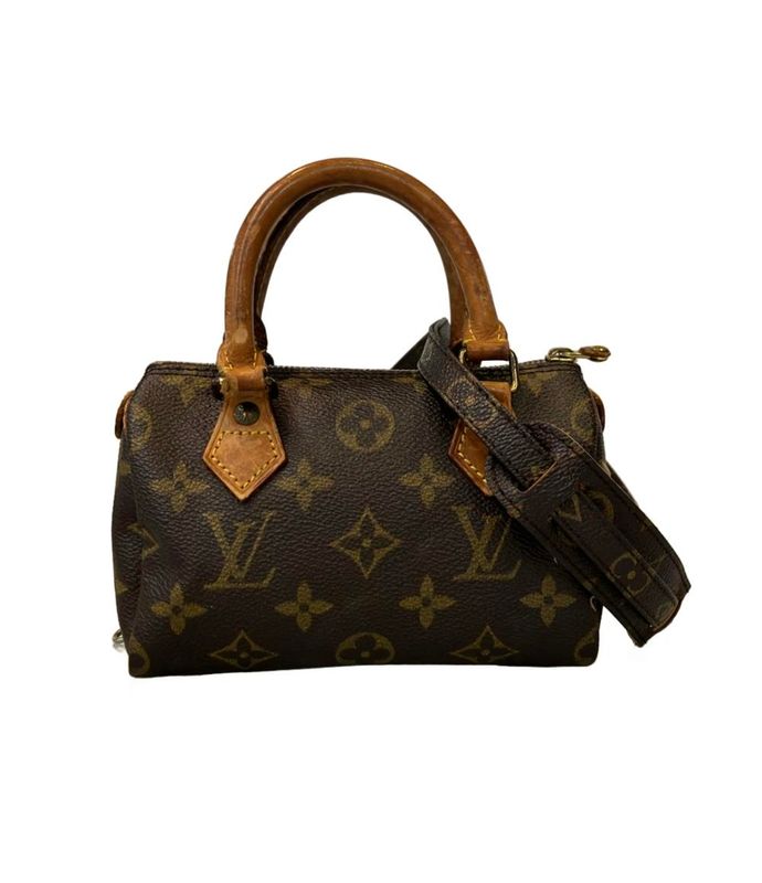 Louis Vuitton 2-Way Shoulder Bag Crossbody Mini Speedy Monogram