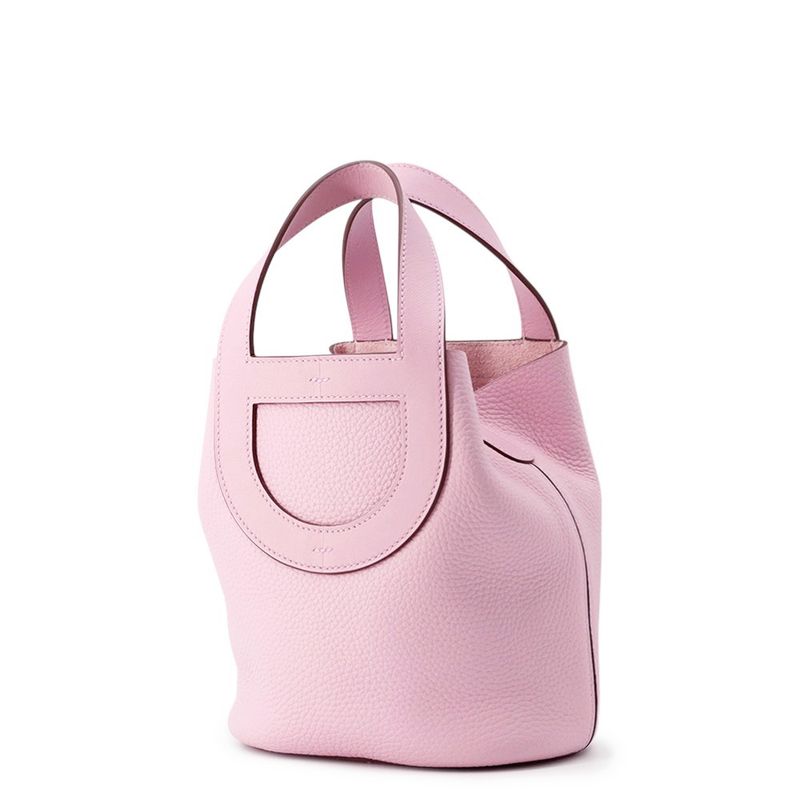 Hermes Tote in the Loop 18 Move Silvestre Silver Mauve Silvestre