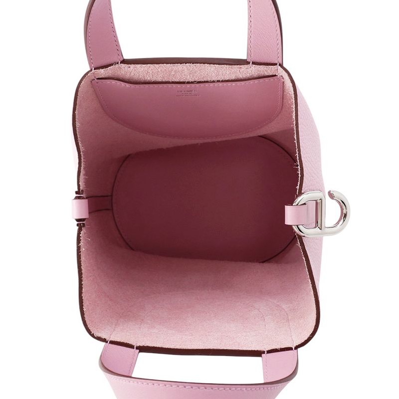 Hermes Tote in the Loop 18 Move Silvestre Silver Mauve Silvestre