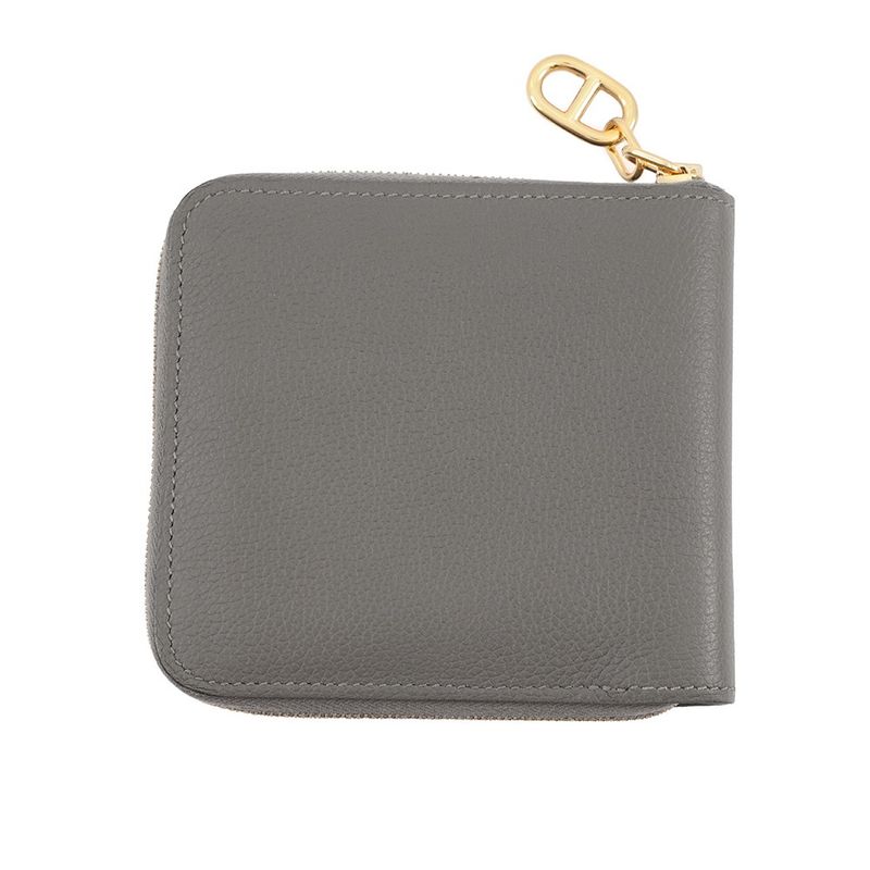 Hermes Bifold Wallet Zip Chaine D'ancre Grimeia Gold