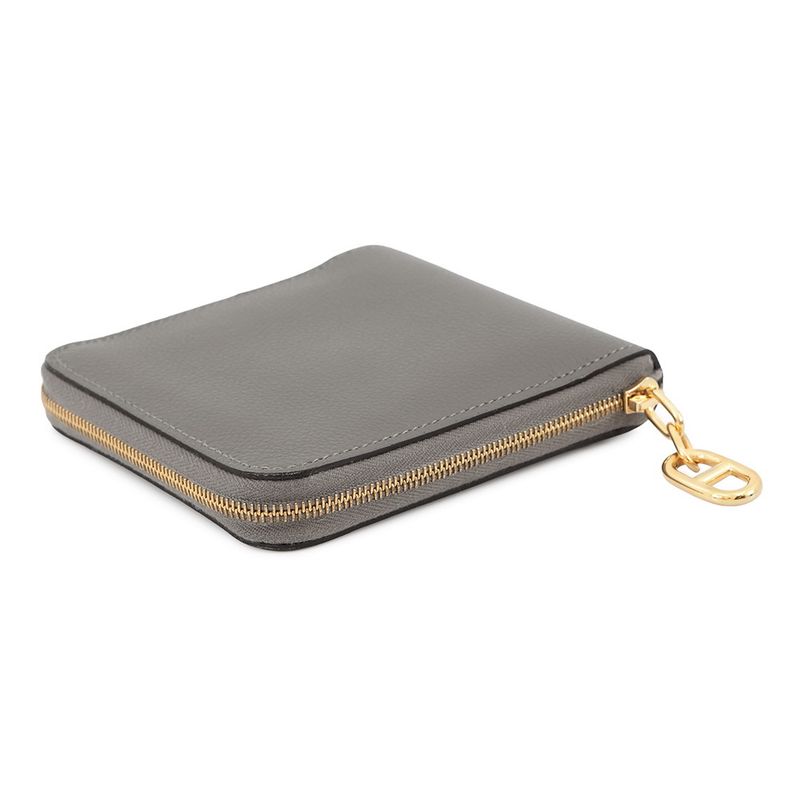 Hermes Bifold Wallet Zip Chaine D'ancre Grimeia Gold