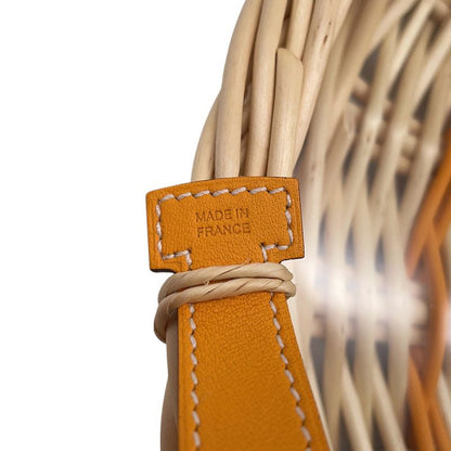 Hermes Round Treasure Ozelet Color PM Jaune d'Or Willow Swift Glass Shoulder Bag