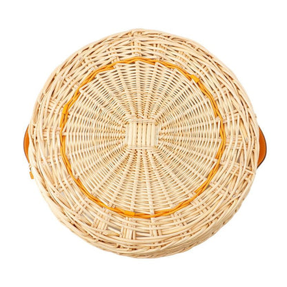 Hermes Round Treasure Ozelet Color PM Jaune d'Or Willow Swift Glass Shoulder Bag