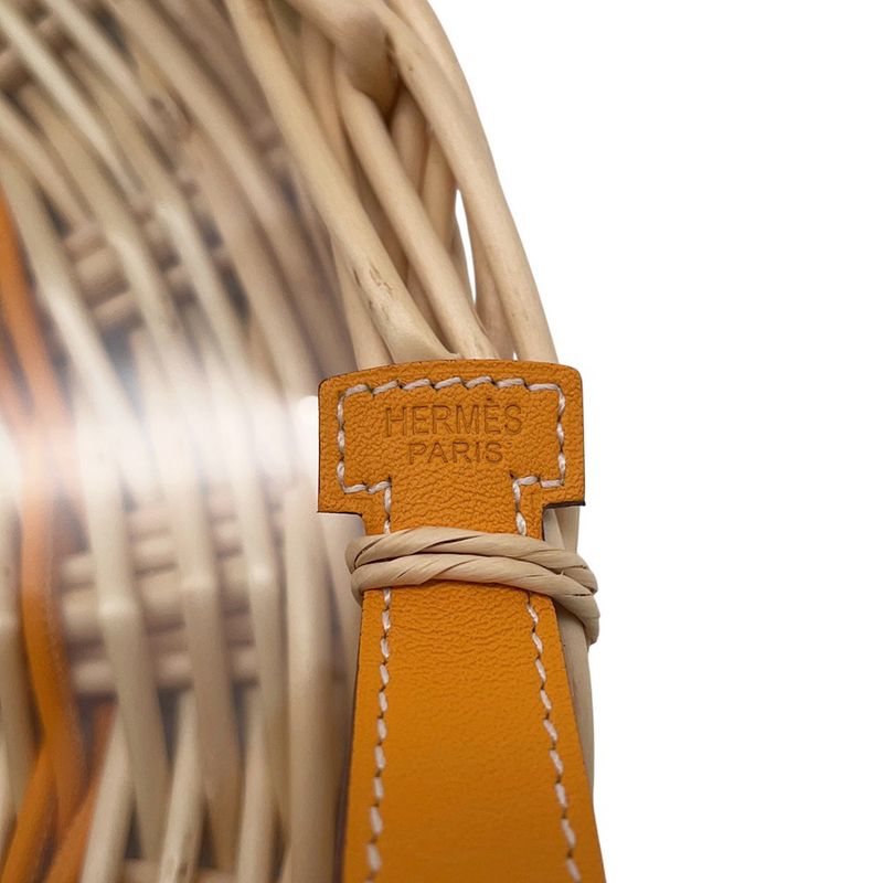 Hermes Round Treasure Ozelet Color PM Jaune d'Or Willow Swift Glass Shoulder Bag