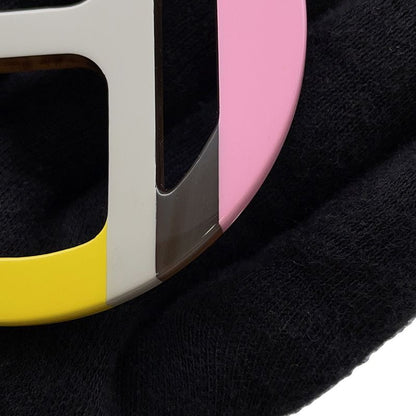 Hermes Necklace Equipe Buffalo Horn Pink Gray