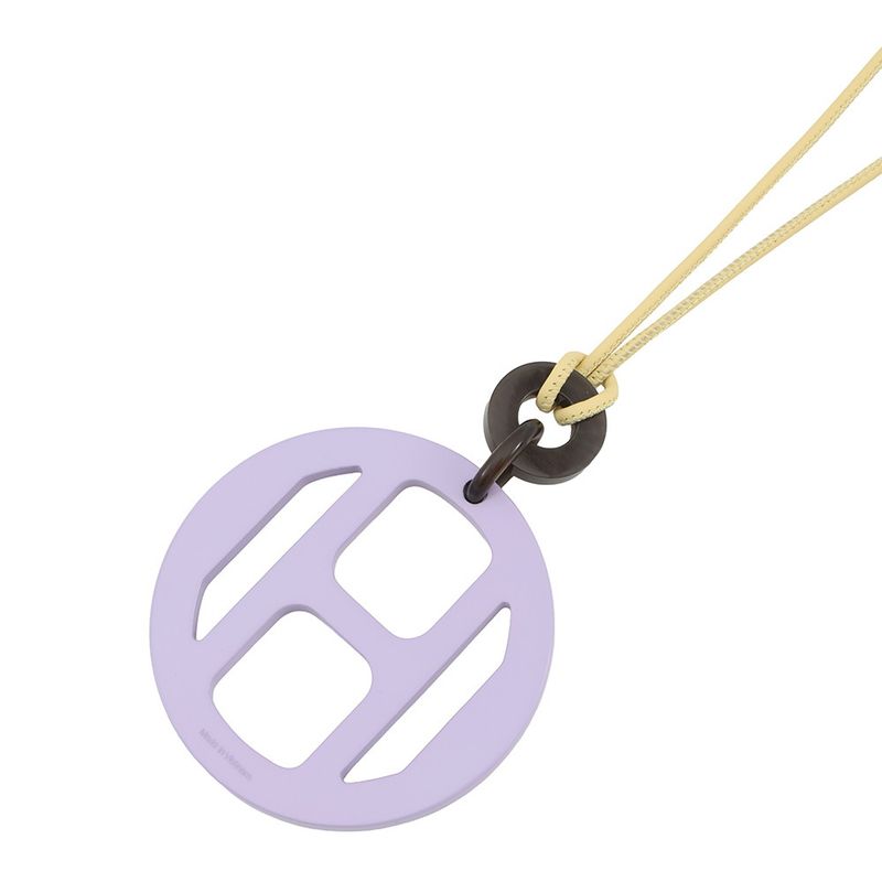 Hermes Necklace Equipe Nautic Buffalo Horn Lavender-yellow