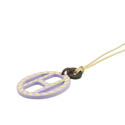 Hermes Necklace Equipe Nautic Buffalo Horn Lavender-yellow