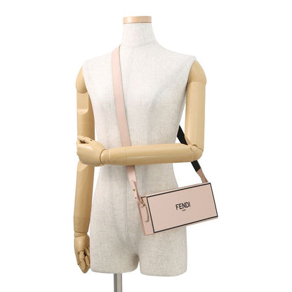 Fendi Shoulder Bag Box Oriental Logo Leather 2-Way