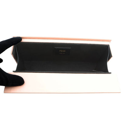 Fendi Shoulder Bag Box Oriental Logo Leather 2-Way