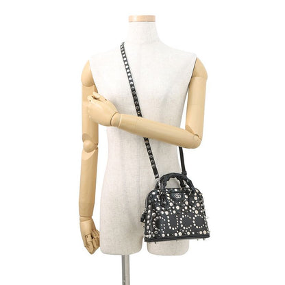 Gucci Handbag Diana Bamboo Studs Mini Leather Metal 2-Way