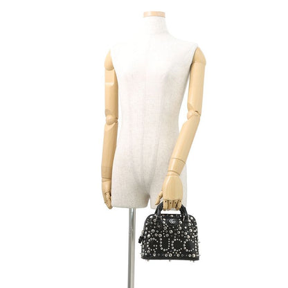 Gucci Handbag Diana Bamboo Studs Mini Leather Metal 2-Way