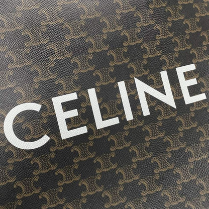 Celine Tote Vertical Cover Black Dark Brown