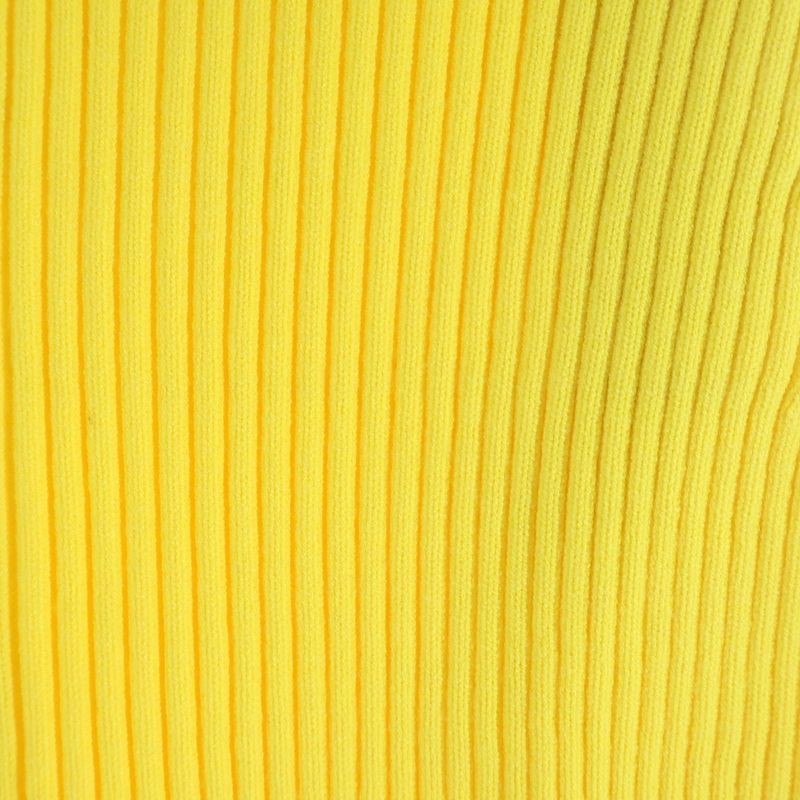 Gucci Stretch Viscose Short Knit Web Stripe Pants Yellow