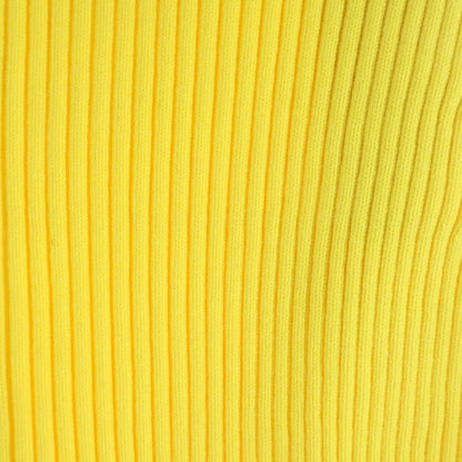 Gucci Stretch Viscose Short Knit Web Stripe Pants Yellow