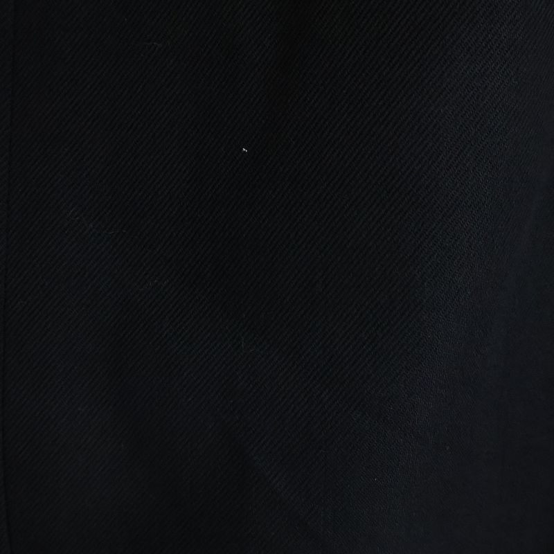 Louis Vuitton Tuck Design Wool Semi Fin Midi Amskirt Black Skirt
