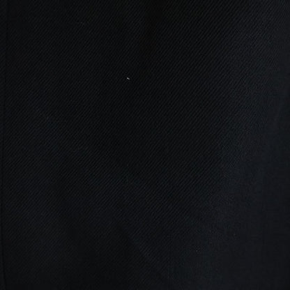 Louis Vuitton Tuck Design Wool Semi Fin Midi Amskirt Black Skirt