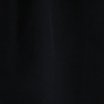 Louis Vuitton Tuck Design Wool Semi Fin Midi Amskirt Black Skirt