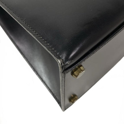 Hermes Handbag Kelly 32 Black Sellier Gold