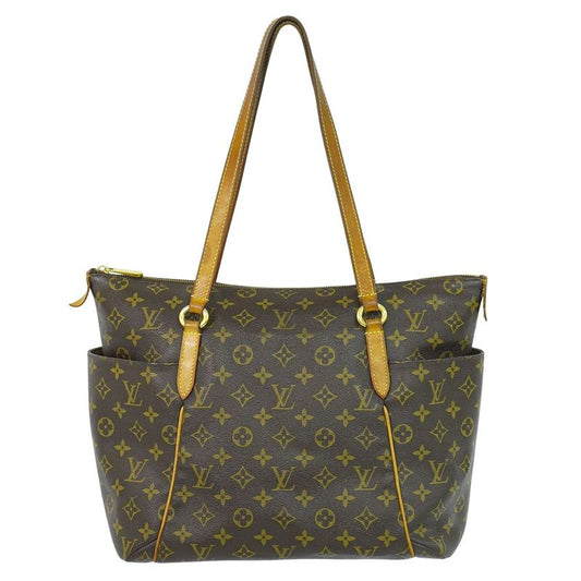 Louis Vuitton LV Totally MM Monogram Tote Shoulder Bag Brown