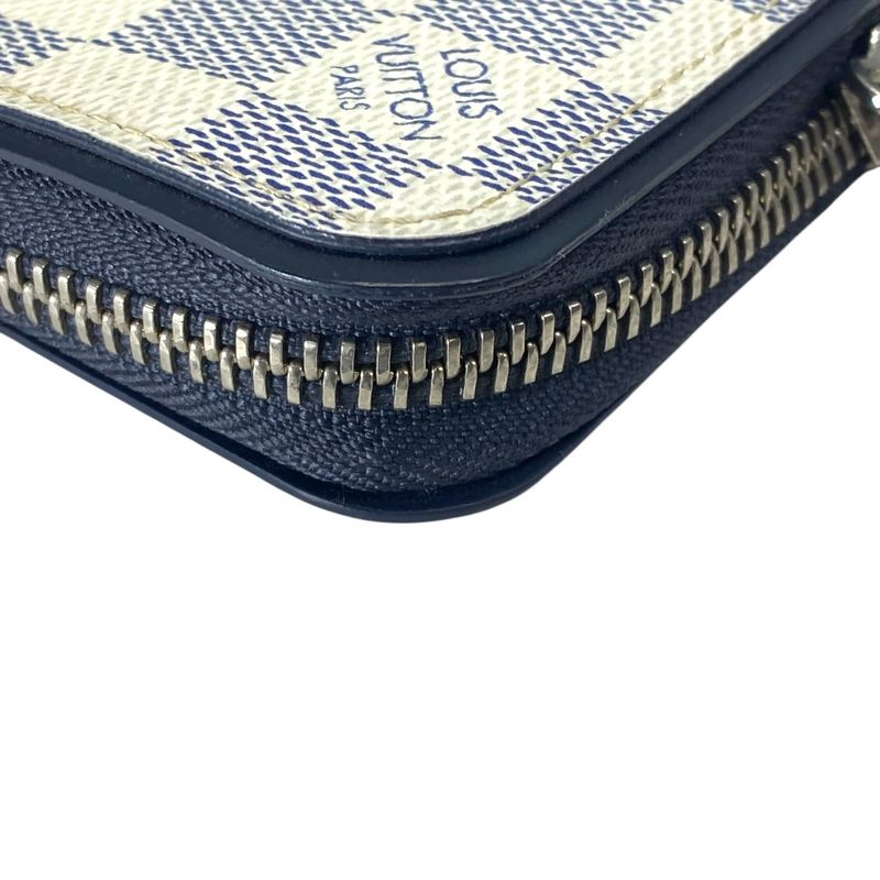 Louis Vuitton Damier Azur Wallet Coastline Zippy Vertical