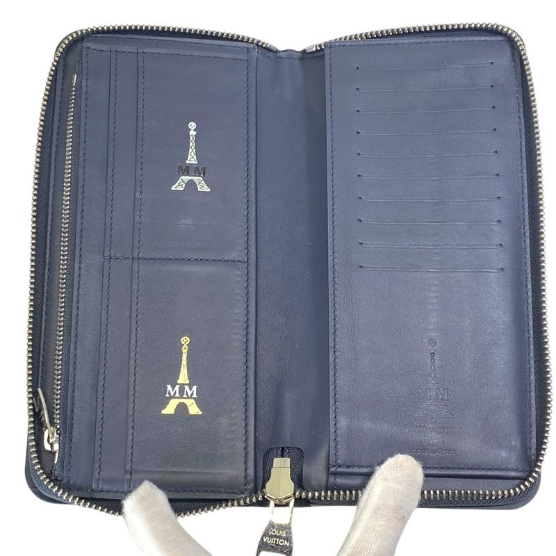 Louis Vuitton Damier Azur Wallet Coastline Zippy Vertical