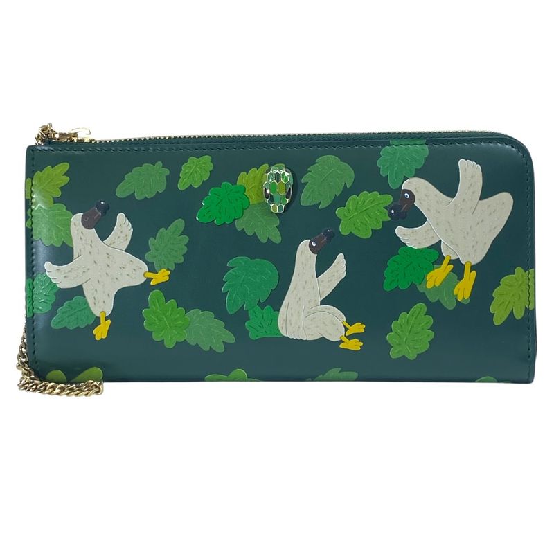 Bvlgari Limited Model Sunwoo Kim Serpenti Forever Zip Wallet Long