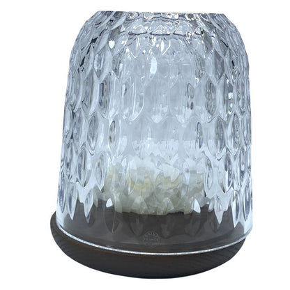 Hermes Saint Louis Folia Candle Holder PM Wood Glass