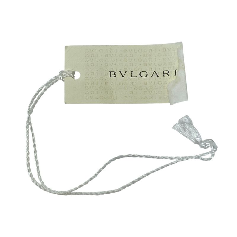Bvlgari Scarf Shawl with Large Charm Silk Logo Purple Gold