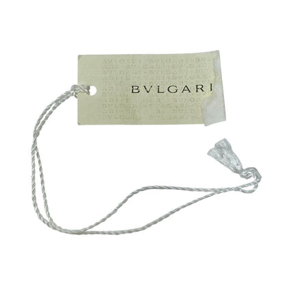Bvlgari Scarf Shawl with Large Charm Silk Logo Purple Gold