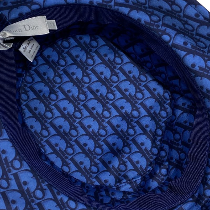 Dior Bucket Hat Teddy-d Bob Hat Trotter Auctioneer Hat Navy