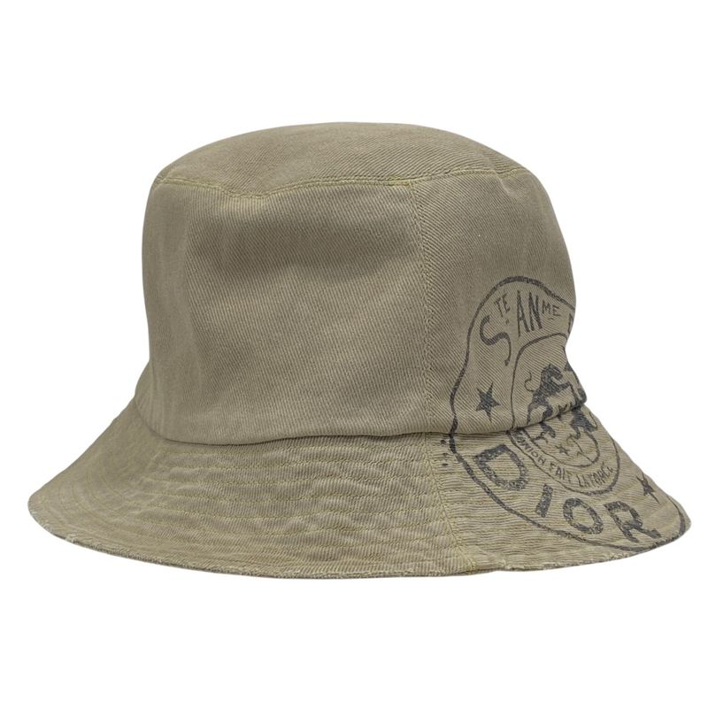 Dior Bucket Hat Union Bob Hat Beige Vintage Wash