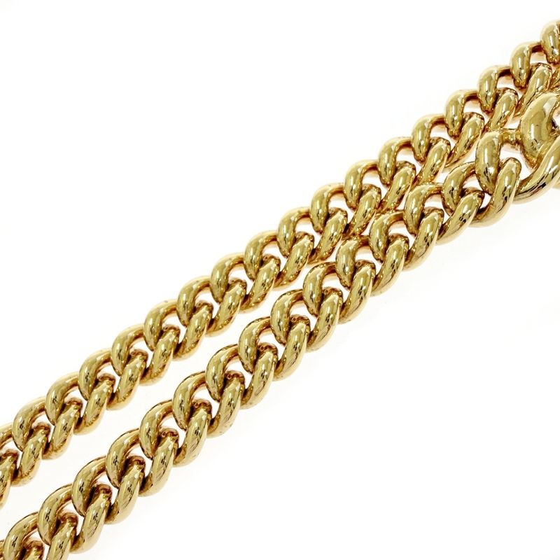 Dior Rhinestone Necklace Gold