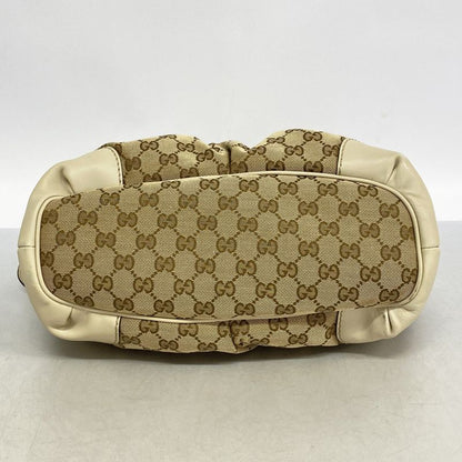 Gucci Handbag GG Canvas Beige Champagne Gold