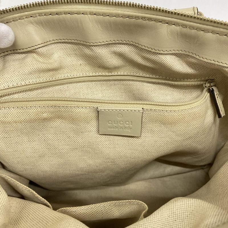 Gucci Handbag GG Canvas Beige Champagne Gold