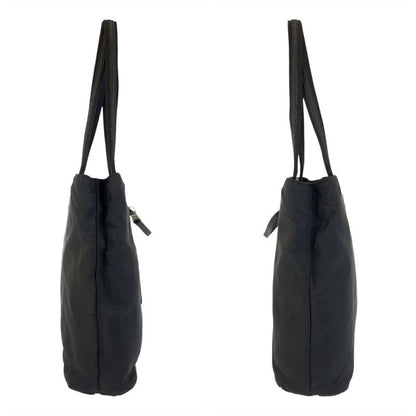 Prada Tessuto Black Silver Nylon Tote