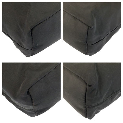 Prada Tessuto Black Silver Nylon Tote