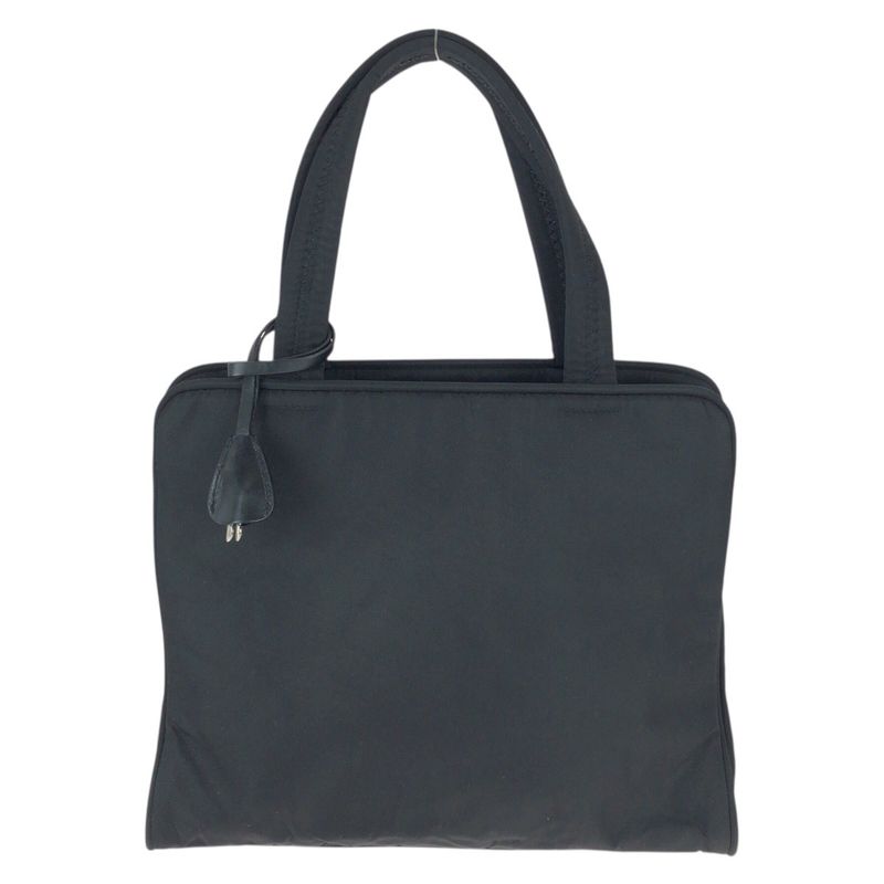 Prada Tessuto Black Silver Nylon Tote