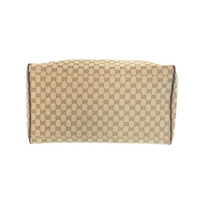 Gucci Sherry Line Beige Brown GG Canvas Leather Boston Bag