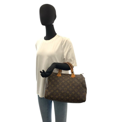 Louis Vuitton Monogram Speedy 30 Brown Gold Handbag Mini