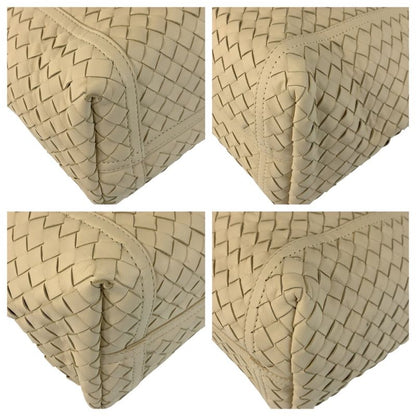 Bottega Veneta Intrecciato Ivory Leather Tote
