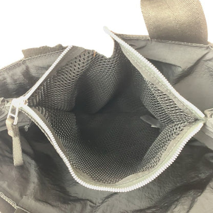 Bottega Veneta Black Silver Nylon Tote