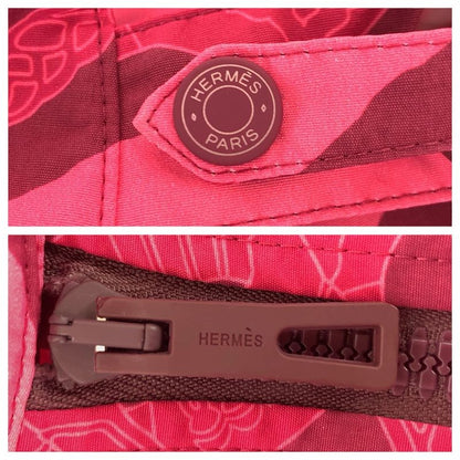 Hermes Fantaisie D'etriers S Pink Gold Nylon Set 