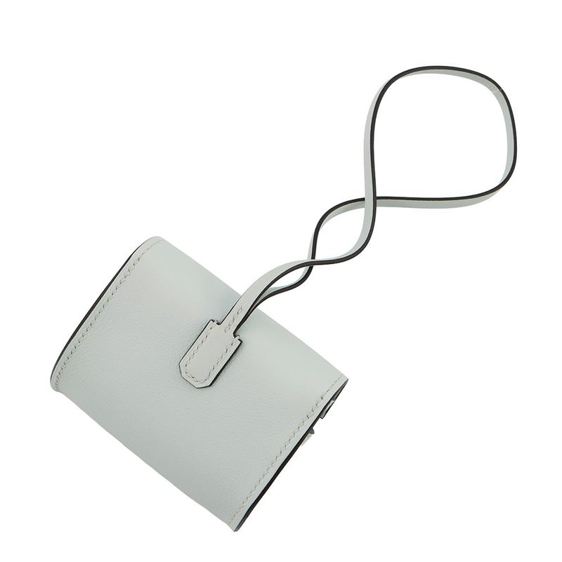 Hermes Bag Charm Kelly Festival Gripantin Silver Swift Gripantan