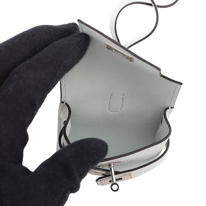 Hermes Bag Charm Kelly Festival Gripantin Silver Swift Gripantan