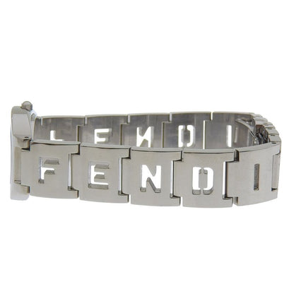 Fendi Orologi Stainless Steel Quartz Analog Display Orange Dial Watch