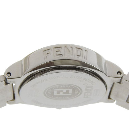 Fendi Orologi Stainless Steel Quartz Analog Display Orange Dial Watch