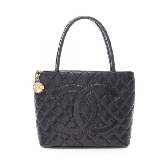 Chanel Tote Medallion Black Leather