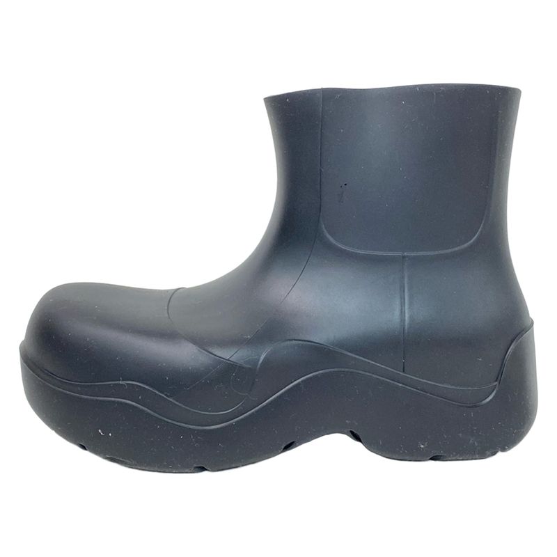 Bottega Veneta Rain Boots 36 Black Paddle Ankle